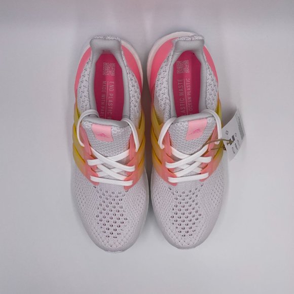 adidas Ultraboost 5.0 DNA White / Pink Womens Shoes - Picture 5 of 8